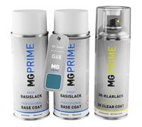 MG PRIME Car paint 2K spray can set for Zeekr G68 Quantum Blue under + base coat 2K clear coat spray can