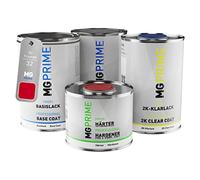 MG PRIME Car paint Can set for Triumph 32 Signal Red under + base coat 2K clear coat hardener ready-to-spray 3.5l