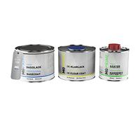MG PRIME Car paint Set can ready-to-spray for Vauxhall 10A / GR5 You Drive Me Grazy 4 Metallic/Cosmic Grey Metallic Base coat + 2K clear coat 1.25l