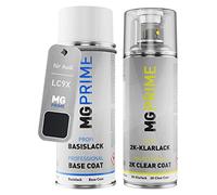 MG PRIME Car paint spray can for Audi LC9X / C9X / 2T Deep Black Perle. +2K