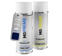 MG PRIME Car paint Spray can set for Fiat 599/A Blu Magnetico Metallic/New Orleans Blue Metallic Base coat clear coat spray can 400ml