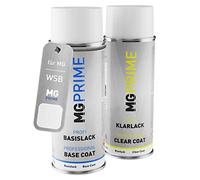 MG PRIME Car paint Spray can set for MG WSB / 5WSB Xin White Solid/Mountain White Base coat clear coat spray can 400ml