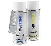 MG PRIME Car paint Spray can set for Nissan KL0 / KLO Platinum Silver Metallic/Platinum Metallic Base coat clear coat spray can 400ml