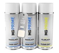 MG PRIME Car paint Spray can set for Nissan QAB Brilliant White Pearl/Hakone White Primer base coat clear coat spray can 400ml