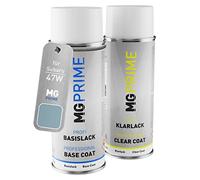 MG PRIME Car paint Spray can set for Subaru 47W Aqua Blue Metallic Base coat clear coat spray can 400ml