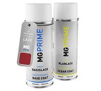 MG PRIME Car paint Spray can set for Volkswagen VW LA3X / A3X / 6K Sunsetred Metallic/Vermelho Sunset Base coat clear coat spray can 400ml