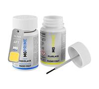 MG PRIME Car paint Touch-up pen set for Ford 4F1 Radiant Yellow Base coat clear coat 50ml each