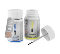 MG PRIME Car paint Touch-up pen set for Opel KQU / 6U / MO6U Copper Coin/Impact Kupfer Base coat clear coat 50ml each