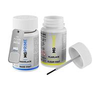 MG PRIME Car paint Touch-up pen set for Porsche M9A / 3H Kreide/Chalk Base coat clear coat 50ml each