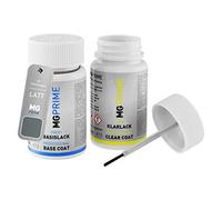 MG PRIME Car paint Touch-up pen set for Volkswagen VW LA7T / A7T / X6 United Grey Metallic/Cinza Unted Base coat clear coat 50ml each