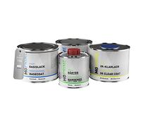 MG PRIME Motorcycle paint Can set for Kawasaki 19A Midnight Saphire Blue Primer base coat 2K clear coat hardener ready-to-spray 1.75l