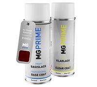 MG PRIME Motorcycle paint Spray can set for Honda Motorrad R104CU Candy Muse Red Metallic Base coat clear coat spray can 400ml