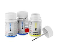 MG PRIME Motorcycle paint Touch-up pen set for Yamaha 0918 Deep Red Metallic K undercoat base coat clear coat 50ml each