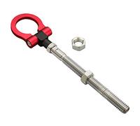MG Pro-industry Front & Rear Bumper Reverse Screw on Racing Tow Hook Kit Heavy Duty for Ford Mustang 1996-2019,Focus MK4 2017-2019,Focus RS 2017-2019 (Red)