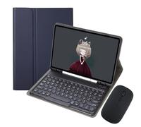 MG REAL Sapphire blue, Keyboard Case with Mouse for Samsung Galaxy Tab S6 Lite 10.4'' 2022/2020 (SM-P610/P613/P615/P619), Round Keys Detachable Magnet Keyboard with S Pen Holder