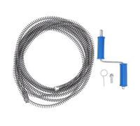 Mg Steel Drain Cleaner Snake 16mm - Professional Heavy Duty Auger | 3 Accessories, Pipe Cleaner for Kitchen, Bathroom, Toilet & Sink (5m / 16.4ft)