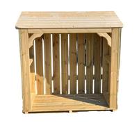 MG Timber Products Heavy Duty Log Store - The Ashmore, Tall 190Cm (W189.5 X D72 X H179Cm) - Wooden Firewood Shed, Pressure Treated, Free Engraving