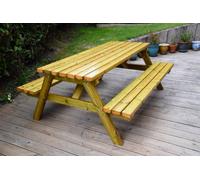 Mg Timber Products - Heavy Duty Wooden Picnic Table / Bench, 4Ft Pub Bench