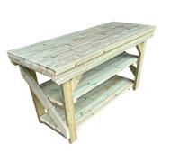 Mg Timber Products: Indoor/outdoor Wooden Workbench / Potting Table / Bbq Table / Pizza Oven Table / Garden Table, 5Ft Workbench