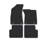 MG ZS Automatic Not [Clip Spacing 29.2Cm] (2022+) [EV] Rubber Car Mats Accessories Tailored Fit Compatible Accessory Waterproof Protection Non-Slip Floor Mats Full Durable Front Rear Set with Clips