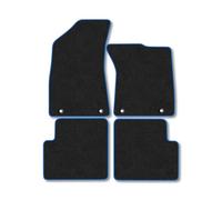 MG ZS Automatic Petrol/Diesel (2022-2024) Premium Car Mats [29.2cm Clip Spacing] Tailored Fit Tufted-Pile Thick Carpet Blue Trim Non-Slip Floor Mats Full Coverage Compatible Full Front & Rear Set