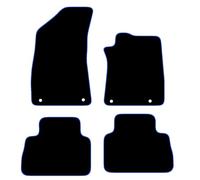 MG ZS EV 2021+ Onwards Car Mats UK-Made Tailored Fit Carpet Floor Mats Full Coverage Compatible Accessory Blue Trim