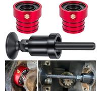 MG21103 Dana 30/44 Front Axle Tube Seal Pair & Inner Axle Side Seal Installation Tool for Jeep Wrangler JK JKU YJ TJ LJ Cherokee XJ Grand Cherokee ZJ 1984-2018 (3PCS Red)