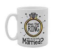 MG3635 Does This Ring Make Me Not Look Married Novelty Gift Printed Tea Coffee Ceramic Mug