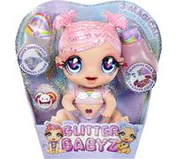 MGA Entertainment Glitter Babyz Doll Series 2- Dreamia Stardust (Pink/Rainbow)