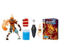 MGA Entertainment Ninjombie Action Figure Scorchstrike - Includes 1 Battle Weapon, 1 Slime Syringe, and a Prime Slime Barrel, Ninja Toys for Boys and Girls