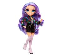 Rainbow High Style Icons Violet - 28cm Fashion Doll with Long Brushable Hair, Comes with a Second Outfit, Matching, and a Second Pair of Shoes, Flexible with 13 Points of Articulation