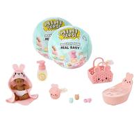 MGA’s Miniverse Make It Mini Real Baby Nurture 2 Pack - Baby Care-Themed Mini Collectables with Mini Babies and Accessories, 8 Styles to Collect, For Ages 8+