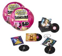 MGA’s Miniverse Real Music Vinyl 2-Pack Collectable - 8 Playable Mini Vinyl Records with Storage Crates, Included Keychains, For Ages 8+ Years