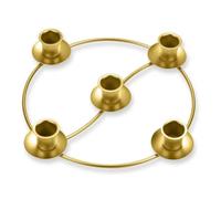 MGahyi Advent Wreath Candle Holder, Round Advent Candle Holders for 5 Candles Advent and Christmas Decorations, Gold Metal Ring Candles Stand for Table Church Home (2, Gold)
