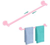 MGahyi Towel Racks for Bathroom-Adjustable Towel Holder(13.18inch-24inch) Sturdy and Rustproof Towel Bar Wall Mounted, Single Towel Bar Rod for Bathroom Accessories (Pink, 1Pack)
