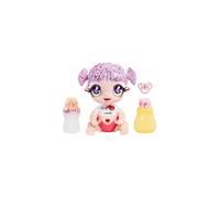 MGA'S Glitter Babyz - MELODY HIGHNOTE - Baby Doll with 3 Magical Colour Changes with Ice-Cold Water, Lavender Glitter Hair, Music Outfit, Diaper,