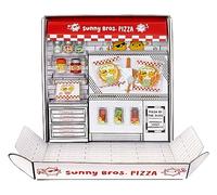 MGA's Miniverse Make It Mini Food - Make It Mini Pizza Party - Replica Food Collectibles - Not Edible - Suitable for Kids Ages 8+ and Collectors, Mulitcolor