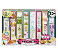 MGA's Miniverse Make It Mini Mega Buffet, Mini Collectibles, DIY, Resin Play, Replica Foods, NOT EDIBLE, Collectors, 8+