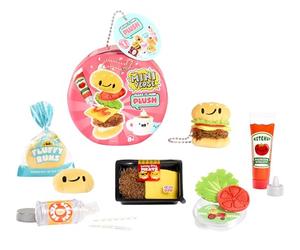 MGA's Miniverse Make It Mini Plush - DIY Food-Themed Plush Craft Kit with Air-Dry Adhesive & Keychain Clip, 8 Different Collectables, For Ages 8+