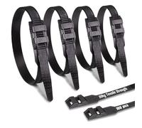 MgcTolBox 9 * 260mm Cable Ties Heavy Duty Double Lock Black Zip Tie Wraps Nylon UV Resistant for Indoor and Outdoor 100 Pcs