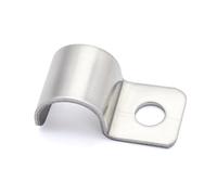 MgcTolBox Pack of 20 mounting clamps, V2A stainless steel pipe clamp, hose buckle, pipe holder, metal cable clamps for pipe diameter 15-16 mm