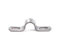MgcTolBox Pipe Strap Clamp Ø5/8", Heavy Duty Steel U Pipe Bracket with 2 Holes | Ø16 mm | 10 Pcs