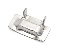 MgcTolBox Stainless Steel Ear-Lokt Buckles 3/4", Heavy Duty Banding Buckles For Metal Banding or Steel Strapping | 19 mm | 100 Pack