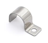 MgcTolBox Steel Pipe Strap Ø 18 mm, EMT Conduit Brackets for Fixing | Pack of 20