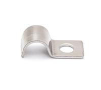 MgcTolBox Steel Pipe Strap Ø 6 mm, Mater Cable Holder Clips, Little Pipe Brackets for EMT Conduits or Cable Management | Pack of 25