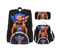 MGDDB Cody Wrestler Rhodes Backpack 3 Pieces Set With Lunch Bag And Pencil Case Combination for Work/Sport/Picnic Classic Laptop Backpack Travel Daypack Stationery Bag