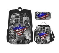 MGDDB Cody Wrestler Rhodes Backpack 3 Pieces Set With Lunch Bag And Pencil Case Combination for Work/Sport/Picnic Portable Laptop Backpack Travel Daypack Stationery Bag