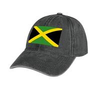 MGDIFYXAA Baseball Cap,Sports Running Flag Caps Hat,Breathable Folding Adjustable Jamaica Flag Sun Hats, Summer UV Protection Black Outdoor Hats for Hiking Walking Climbing