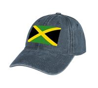 MGDIFYXAA Baseball Cap,Sports Running Flag Caps Hat,Breathable Folding Adjustable Jamaica Flag Sun Hats, Summer UV Protection Blue Outdoor Hats for Hiking Walking Climbing