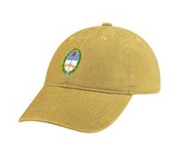MGDIFYXAA Flag Baseball Cap for Men Women, Unisex Cotton Yellow Denim Baseball Hat Adjustable Breathable Summer Argentina Flag Sun Visor Hat Trucker Cap Outdoor Sport Hats